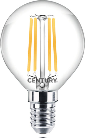 Century Lampada A Filamento Led Sfera E14 Luce Naturale 4 W - 470 Lumen 10.00 Pz