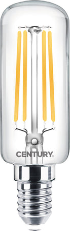 Century Lampada A Filamento Led Tubolare E14 Luce Calda 7 W - 1.110 Lumen 10.00 Pz