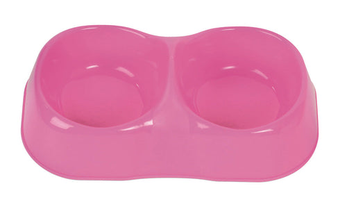 Ciotola Doppia Per Cani E Gatti Maya Double Cm. 26X15X8 H - Mis. M