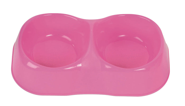 Ciotola Doppia Per Cani E Gatti Maya Double Cm. 26X15X8 H - Mis. M