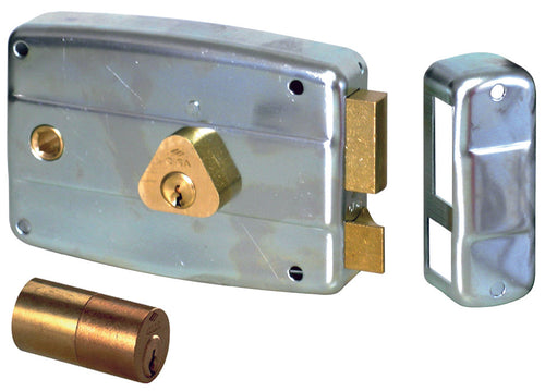 Cisa Serratura Ferro Appl. 2M+S Cil/Int. Zincata Art. 50571 E.60 Sx