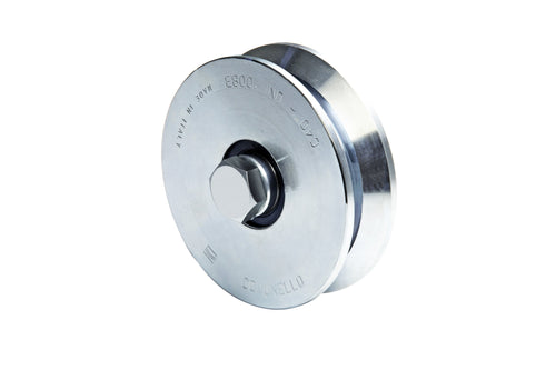 Comunello Ruota Per Cancelli Con Perno Gola Y 2 Cuscinetti Art. 307 Mm. 120X30 6.00 Pz