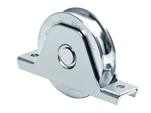 Comunello Ruota Per Cancelli Con Supporto Gola U 1 Cuscinetto Art. 337 Mm. 80X20 6.00 Pz