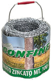 Confine Filo Spinato Zincato Mt.200 Ø Filo Mm.2,2