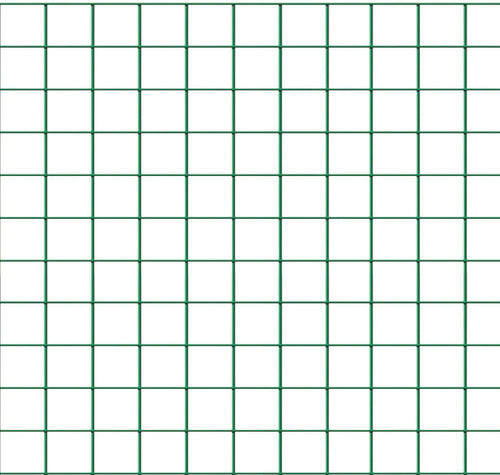 Confine Rete Per Recinzioni Plast. Maglia Mm.12X12 Ø Filo Mm.1,20 H Cm. 50 Col. Verde