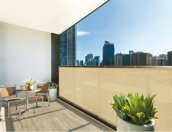 Confine Telo Frangivista Per Balcone Mt. 6X0,9 H Col. Beige