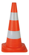 Cono Spartitraffico Col. Arancio/Bianco H. Cm. 53 (Base 29X29) 10.00 Pz
