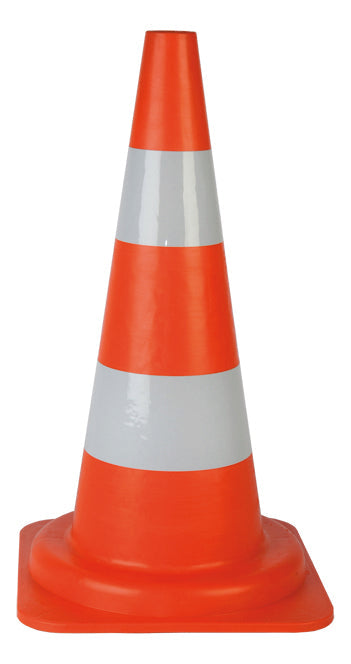 Cono Spartitraffico Col. Arancio/Bianco H. Cm. 53 (Base 29X29) 10.00 Pz
