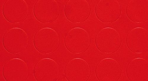 Copripavimento In Pvc Bollato Rosso Rt. Mtl 25X Mt.1 H Spess. Mm.1,3 25.00 Mq