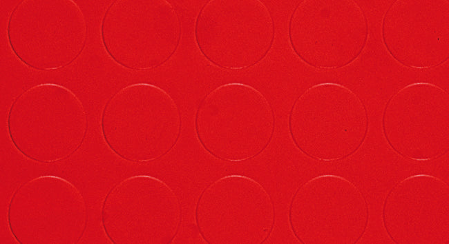 Copripavimento In Pvc Bollato Rosso Rt. Mtl 25X Mt.1 H Spess. Mm.1,3 25.00 Mq