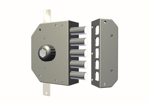 Cr Serratura Legno Appl. Cil/Pompa Trip. C/Pomolo Art. 3200 P E.60,5 Dx