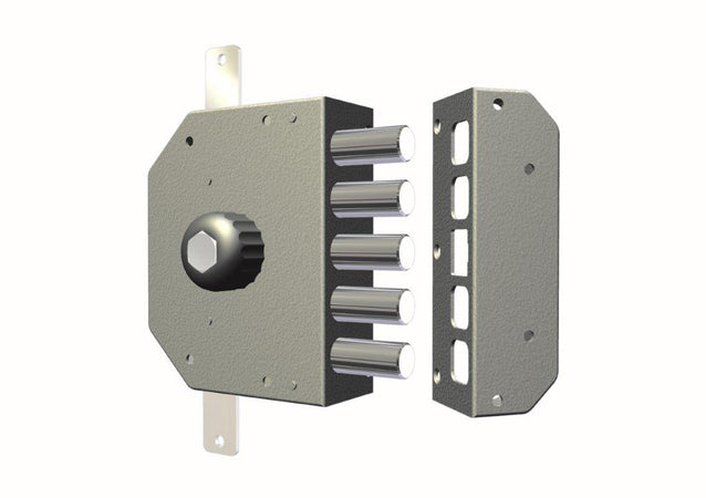 Cr Serratura Legno Appl. Cil/Pompa Trip. C/Pomolo Art. 3200 P E.60,5 Dx