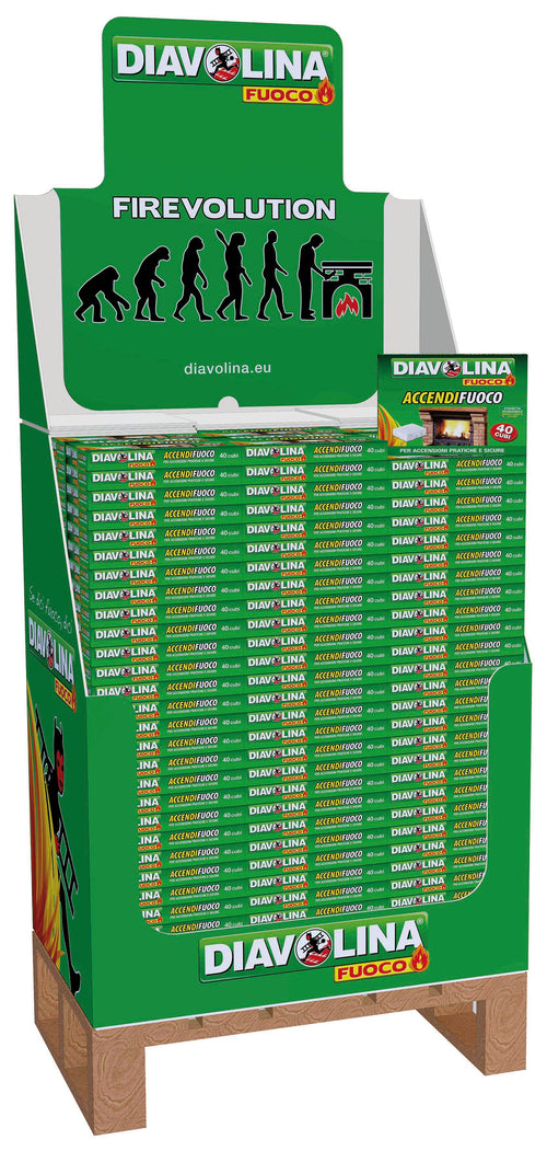 Diavolina Accendifuoco 40 Cubetti - Esp.270 Pz.