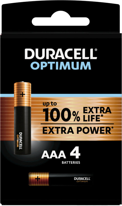 Duracell Pila Acalina Optimum Mn2400 Ministilo 4 Pz. 1,5V