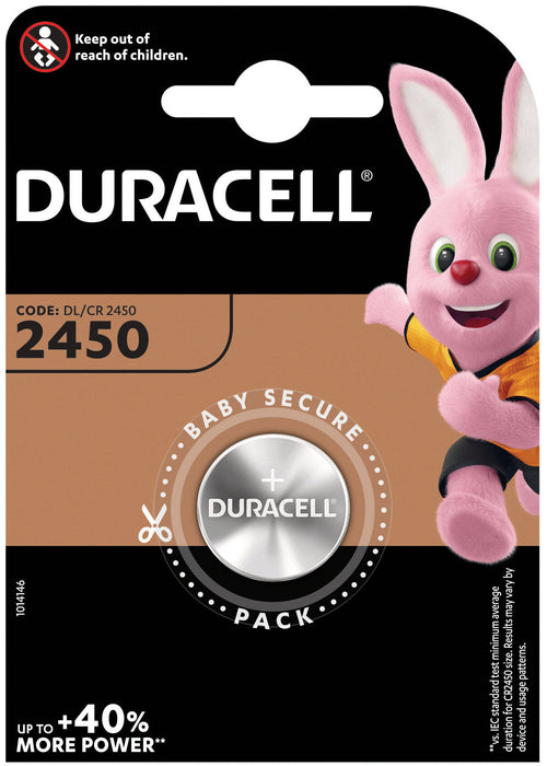 Duracell Pila Al Litio Specialistica Bottone 2450 1 Pz. 10.00 Pz