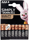 Duracell Pila Alcalina Serie Simply 8 Pz. Ministilo 1,5V 10.00 Confezioni