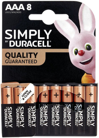 Duracell Pila Alcalina Serie Simply 8 Pz. Ministilo 1,5V 10.00 Confezioni