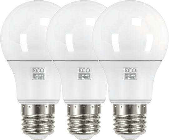 Ecolight Lampada A Led Goccia E27 3 Pz. Luce Calda 12 W 10.00 Confezioni