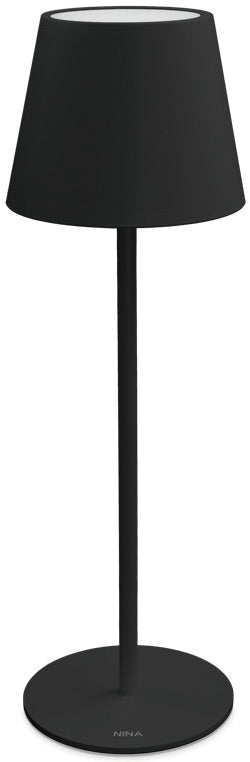 Ecolight Lampada Da Tavolo A Led Nina Ricaricabile 1,8 W - 180 Lumen - 3.000K Col. Nero