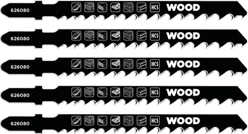 Einhell Lama Per Seghetto Alternativo 5 Pz. Legno E Laminati Taglio Medio 5.00 Confezioni