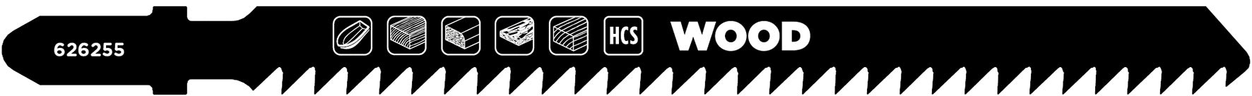 Einhell Lama Per Seghetto Alternativo T 301 Cd 2 Pz. Legno Taglio Fine 5.00 Confezioni