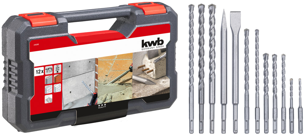 Einhell Set Punte E Scalpelli Sds-Plus 12 Pezzi