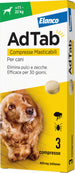Elanco Antiparassitario Compressa Masticabile Adtab X Cani 11÷22 Kg. (Cf. 3 Compr. Da 450 Mg)