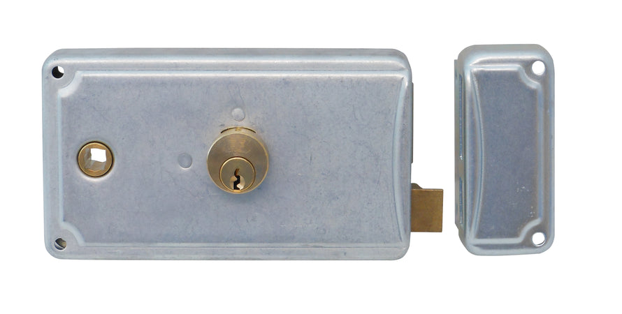 F.Lli Facchinetti Serratura Ferro Appl. 3M+S Zincata Art. P38 E.70 Sx