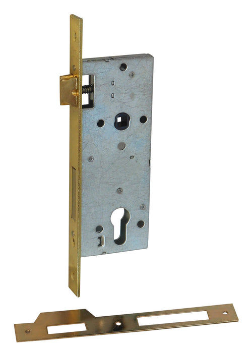 F.Lli Facchinetti Serratura Legno Inf. 2M+S Art.I15 Con Contropiastra E.35-F.22