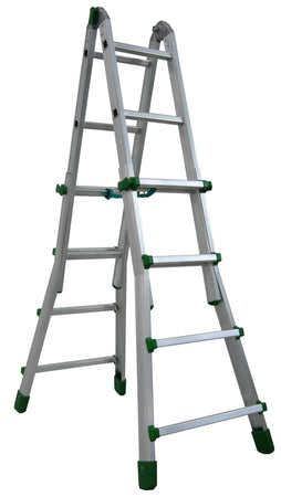 Facal Scala Telescopica In Alluminio Eurobriko Gradini N°3+4 H Max Cm. 344