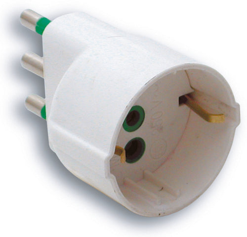 Fanton Adattatore Semplice 2P+T Spina 16A/ Presa Schuko 5.00 Pz