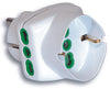 Fanton Adattatore Triplo 2P+T Spina Schuko/2 Prese 10/16A+Schuko 5.00 Pz