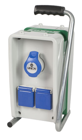 Fanton Quadro Elettrico Eolo 2 Prese Scuko Ip44+2 Prese 200-250V Ip44 Cm. 15,6X18,5X33,8 H