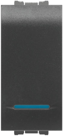 Feb Elettrica Deviatore Unipolare Luminoso 16 Ax Col. Antracite 10.00 Pz