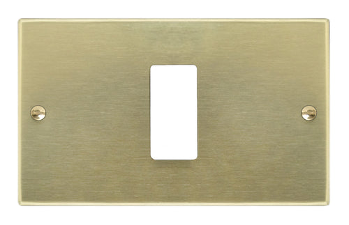 Feb Elettrica Placca In Alluminio Col. Champagne 1 Posto 50.00 Pz