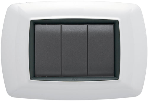 Feb Elettrica Placca Life Col. Bianco 3 Posti 20.00 Pz