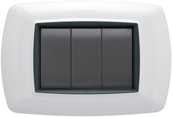 Feb Elettrica Placca Life Col. Bianco 3 Posti 20.00 Pz