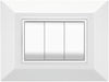 Feb Elettrica Placca Plain Col. Bianco 3 Posti 20.00 Pz