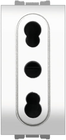 Feb Elettrica Presa Bivalente Di Sicurezza 2P+T 10-16A Col. Bianco 20.00 Pz