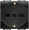 Feb Elettrica Presa Di Sicurezza Unel Bipasso 2P+T 10-16A Col. Antracite 10.00 Pz
