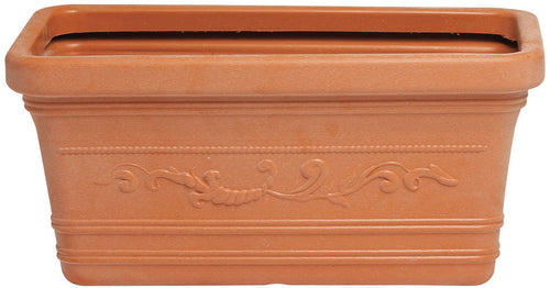 Fioriera Rettangolare Festonata Prestige Col. Terracotta Cm.100