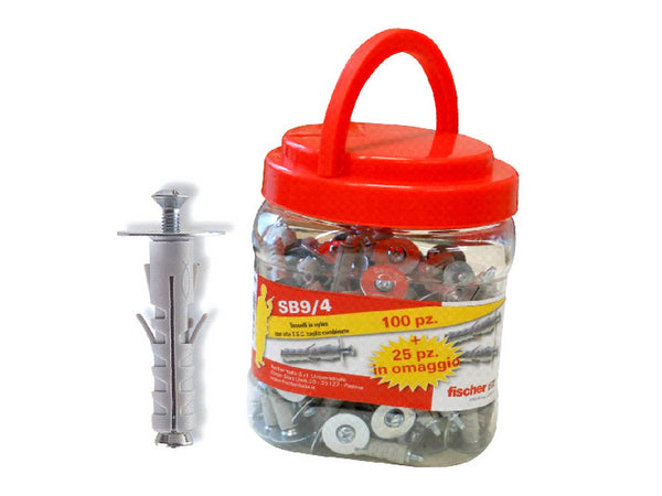 Fischer Tassello Sb 9/4 Box 125 Pezzi (100+25 Omaggio)