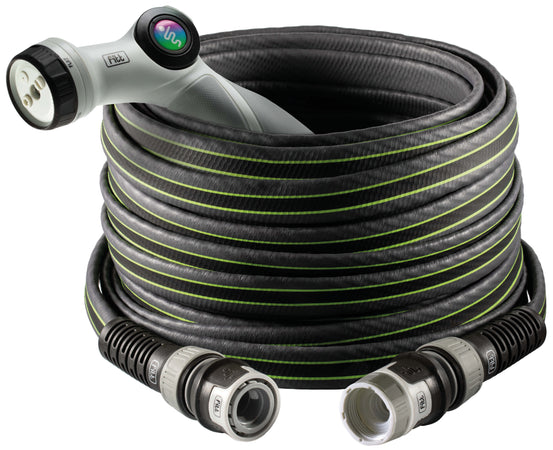 Fitt Tubo Per Giardinaggio Fitt Force Nts Mis.5/8 X Mt.30 Con Pistola Col. Grey/Lime