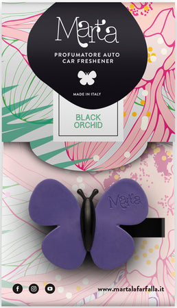 Fra-Ber Profumatore Auto ''Marta La Farfalla'' Orchidea Nera