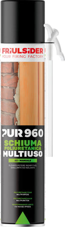 Friulsider Schiuma Poliuretanica Pur 960 Multiuso Manuale Ml. 750 12.00 Pz