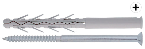 Friulsider Tassello Tup4 Con Vite Pozidrive 50 Pz. Mm. 8X120