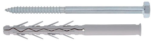 Friulsider Tassello Tup4 Con Vite Testa Esagonale 100 Pz. Mm. 8X80