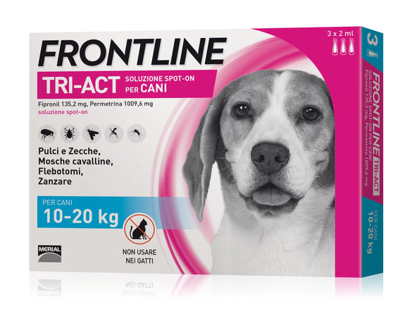 Frontline Antiparassitario Tri-Act Per Cani 10÷20 Kg. (Cf. 3 Pipette)