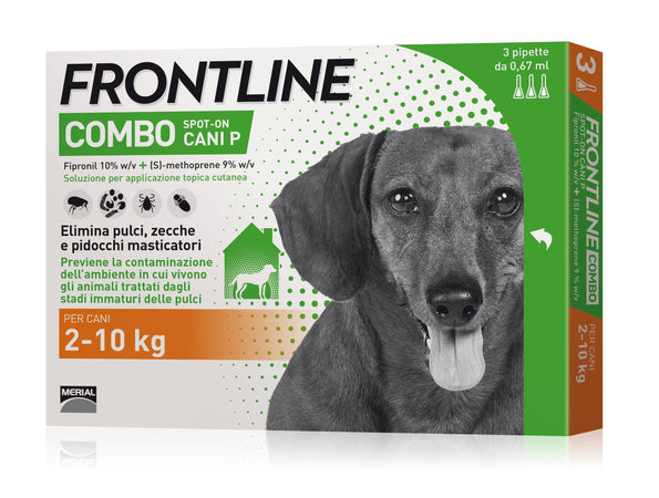 Frontline Combo Antiparassitario Combo Per Cani 2÷10 Kg. (Cf. 3 Pipette)