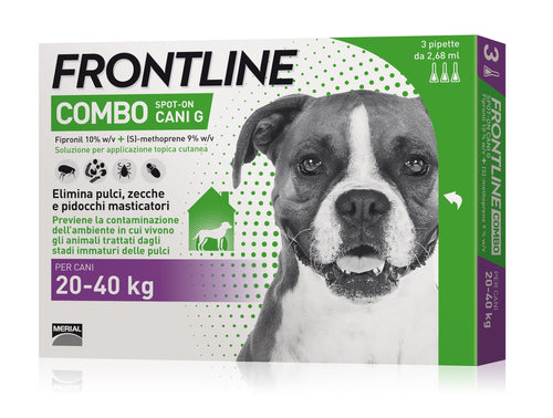 Frontline Combo Antiparassitario Combo Per Cani 20÷40 Kg. (Cf. 3 Pipette)